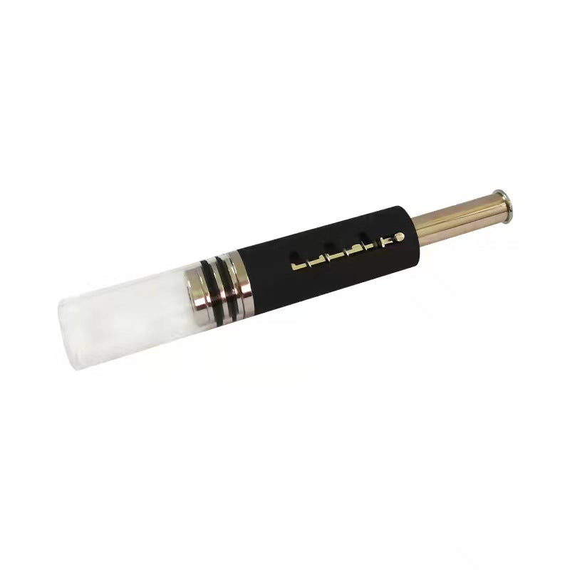 Huifre EDG Piston Retractable Glas Rauchen trocken Kraut Pfeife