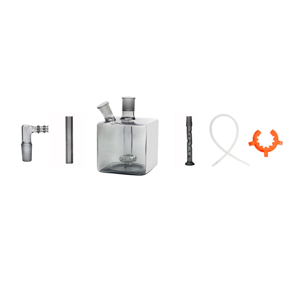 Schwarzer Mega Cube Quadrat Wasserpfeife Bong normal Mk2 Kit