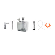 Schwarzer Mega Cube Quadrat Wasserpfeife Bong normal Mk2 Kit