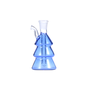10 mm Mini-Wasserpfeife in Form eines Weihnachtsbaums aus Glas für Duftöle