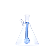 Tragbare 10-mm-Wasserpfeife mit Kugelperlator und Becherform aus Glas