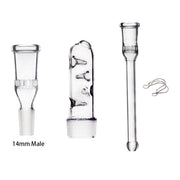 14mm 18mm SS Glasscheibe Elev8r Quarz-Heizung Fackel angetrieben Ball Vaporizer Kit