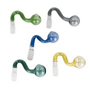 2 Stück 10 mm, 14 mm, 18 mm, männlich, farbige Ölbrenner-Glasschale, 30 mm Durchmesser