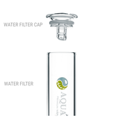 AquaVape 14mm weiblich Wasser Bubbler Glas Stück Pipe Tool Filter mit Kappe