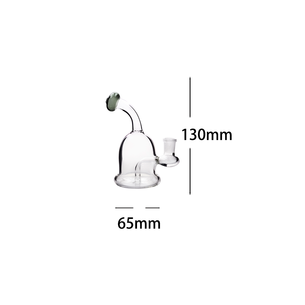 5 Zoll 14mm Portable Glas Wasserpfeife Bong Duschkopf downstem Perc