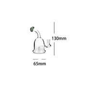 5 Zoll 14mm Portable Glas Wasserpfeife Bong Duschkopf downstem Perc