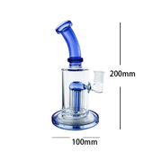 14mm 8 Zoll gebogener Hals Heavy Duty Tree Perc Glas Wasserpfeife Bong Dab Rig