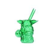 Glas-Bubbler-Ölbrenner-Wasserpfeife in Form von Baby Yoda