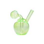 Niedlicher Ölbrenner in Apfelform aus Glas mit Wasserpfeife