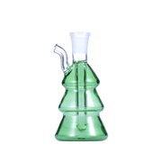 10 mm Mini-Wasserpfeife in Form eines Weihnachtsbaums aus Glas für Duftöle