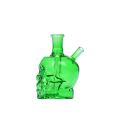 Mini-Ölbrenner in Totenkopfform aus Glas, Wasserpfeife, Bong