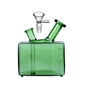 Farbfernseher quadratische Form 14 mm weiblicher Anschluss Wasserpfeife Glasbong Dab Rig mit Kopf