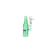 4,5 Zoll tragbare Bierflaschenform 14 mm weibliche Glaswasserpfeife Bubbler Bong