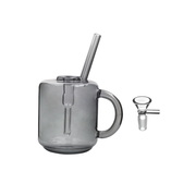 14mm Kaffeebecher Tasse Glas Bubbler Wasserpfeife Bong Dab Rig Kit