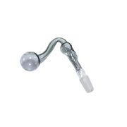 2 Stück farbige 14-mm-Ölbrenner-Glaspfeife mit männlichem Totenkopf und 30-mm-Kopf