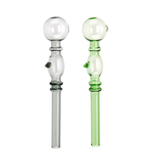 2PCS Dual Ball Bubbler Form Glas Öl-Brenner-Pfeife
