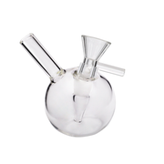 Tragbare Globus 10mm weiblich Tasche Glas Bubbler Wasserpfeife Bong