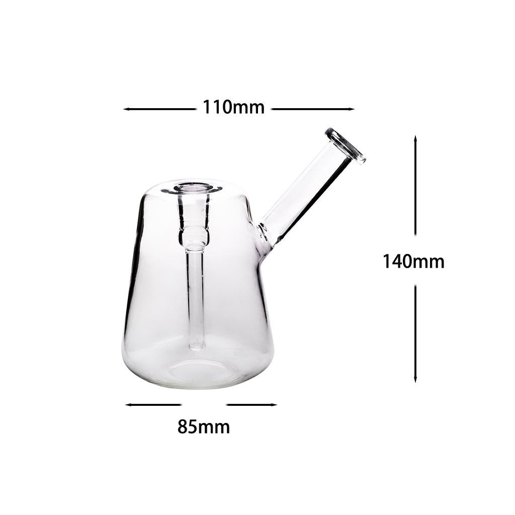5.5” 14mm Hammer Glass Water Pipe Bubbler Built in Downstem