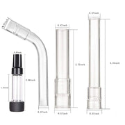 4PCS Glas Stiel Rohr Kit Aroma Glas Ersatz für Arizer Solo 3 Max SE 2 Air 2