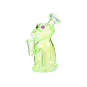 14 mm farbige Ölbrenner-Glaspfeife in Hundform mit Bubbler-Bong und Kopf
