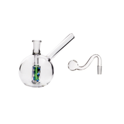 10mm Portable Mini Globe Wasserpfeife Glas Bong Öl Brenner Bowl Banger dab rig Kit
