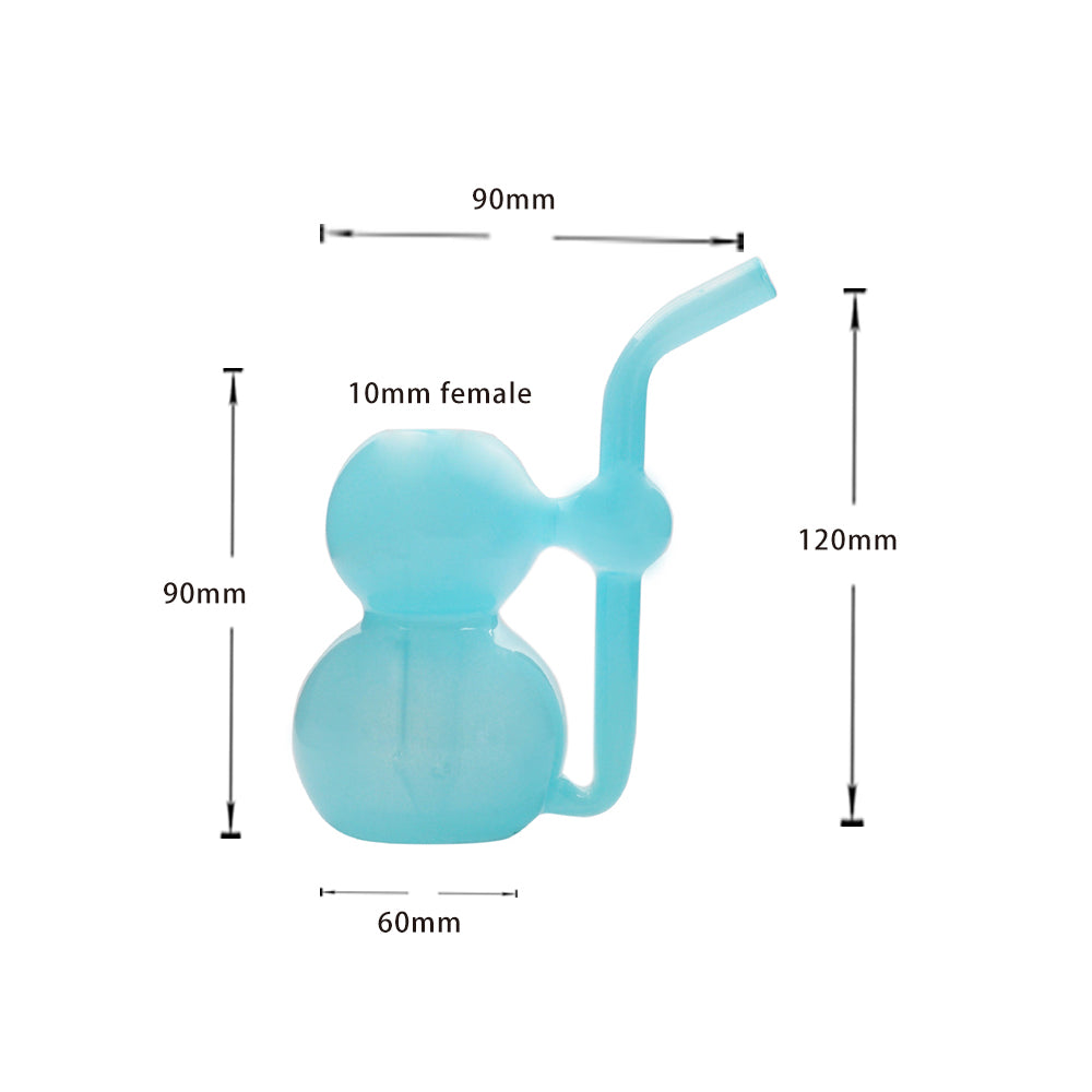Jade Farbe Kürbis Form 10mm Weiblich Wasserpfeife Glas Bong Öl Brenner