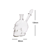 Schädel Form Glas Wasserpfeife Bong Öl Brenner mit Schüssel
