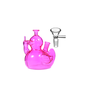 Farbige 14-mm-Glasbong im Duck-Finger-Stil