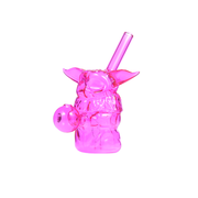 Glas-Bubbler-Ölbrenner-Wasserpfeife in Form von Baby Yoda