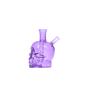 Mini-Ölbrenner in Totenkopfform aus Glas, Wasserpfeife, Bong