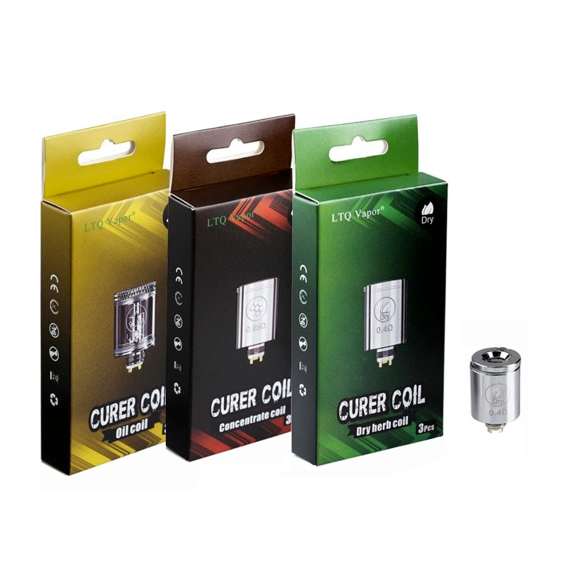 3PCS/Pack Ersatz Curer Spulen trockenes Kraut Öl Konzentrat Spule