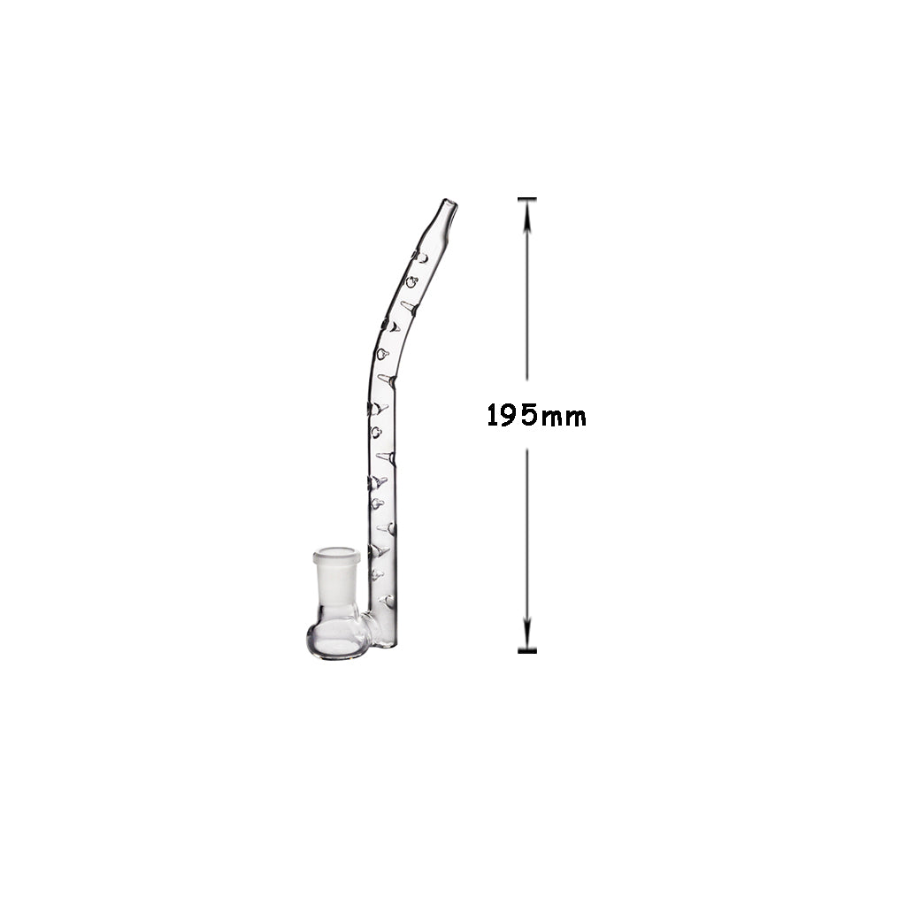10mm 14mm 18mm 3D Kühlglas Sherlock Dimpled J Hook Stand Rohrschaft Vorbau