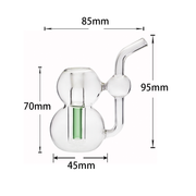 10mm Weiblich Portable Bubbler Glas Wasserpfeife Bong