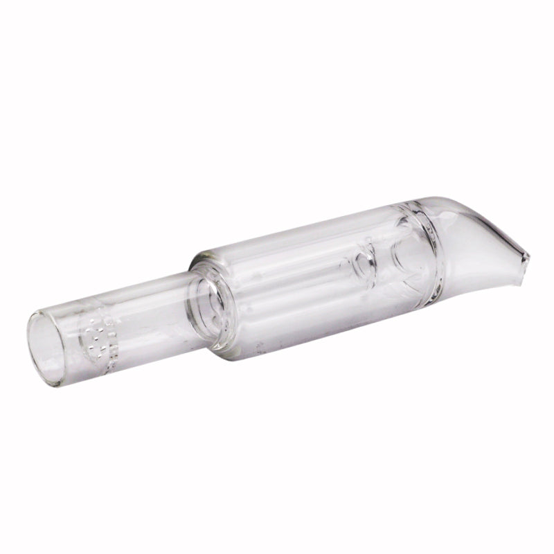 Tinymight 2 1 Mini Bubbler Glas gerade gebogene Mundstück Wasserpfeife Stück Attachment