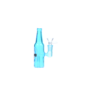 4,5 Zoll tragbare Bierflaschenform 14 mm weibliche Glaswasserpfeife Bubbler Bong