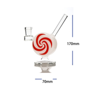 14 mm weibliche Jollypop Wasserpfeife Glasbong