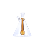 Tragbare 10-mm-Wasserpfeife mit Kugelperlator und Becherform aus Glas