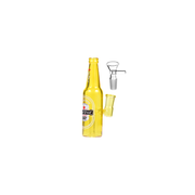 4,5 Zoll tragbare Bierflaschenform 14 mm weibliche Glaswasserpfeife Bubbler Bong