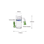 14 mm 18 mm Gelenk 90 45 Grad 6/8/11 Arm Tree Perc Percolator Ash Catcher für Wasserpfeifen Bong Dab Rig Zubehör