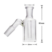 14 mm männlich weiblich 90 und 45 Grad Aschefänger Rückgewinnungsfänger mit Silikonbehälter