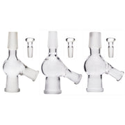 18mm 14mm 10mm männlich weiblich Pass durch Elev8R Glas Injektor Schüsseln Adapter mit 10 mm Glasstopfen