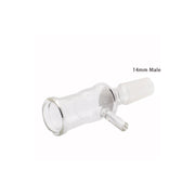 18 mm 14 mm männlich  Elev8R Injektorschale aus Glas mit Griff aus Metallsieb