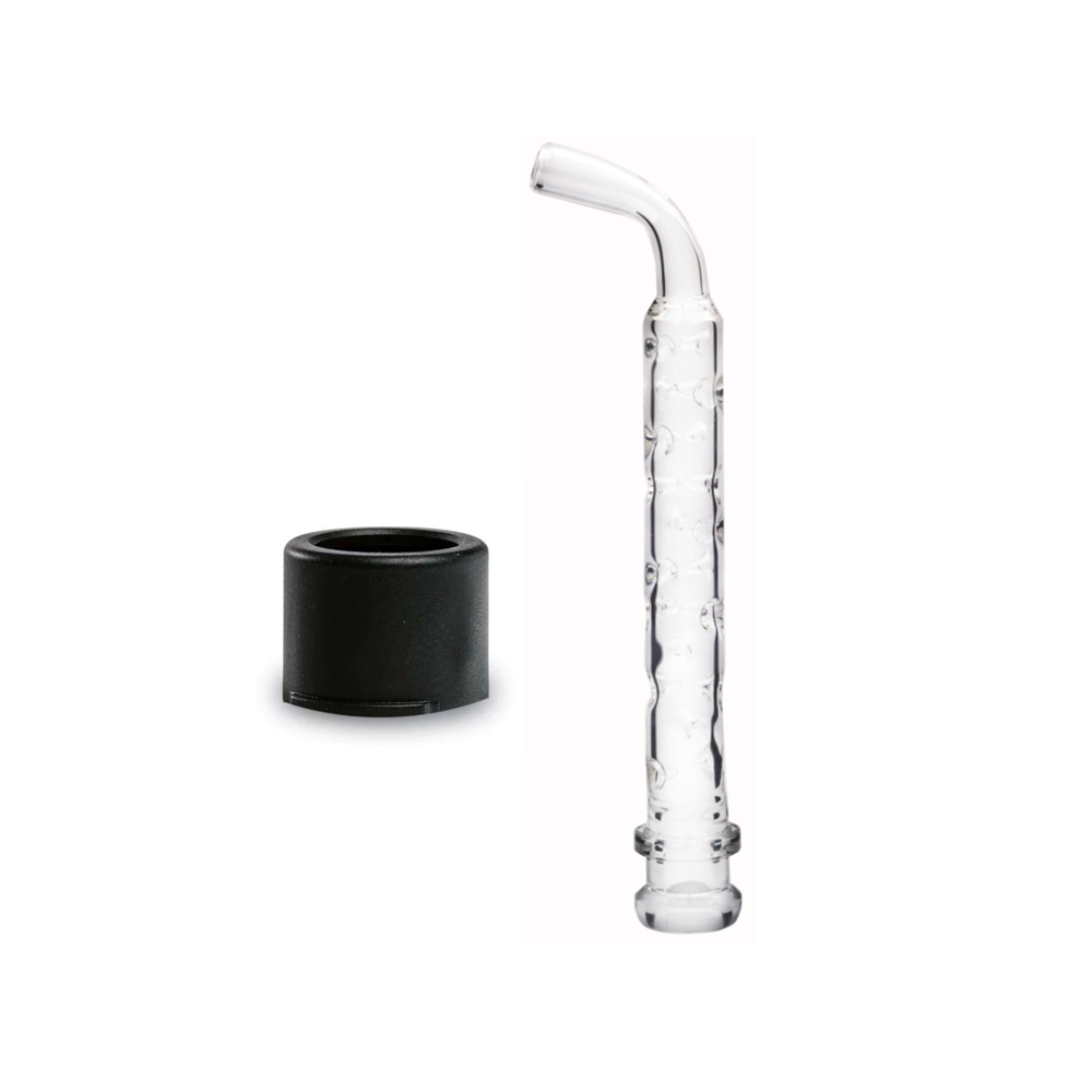 3D lang gebogener Kühlglasstiel mit Adapter-Kit für Storz Bickel Mighty Mighty+ Crafty+.