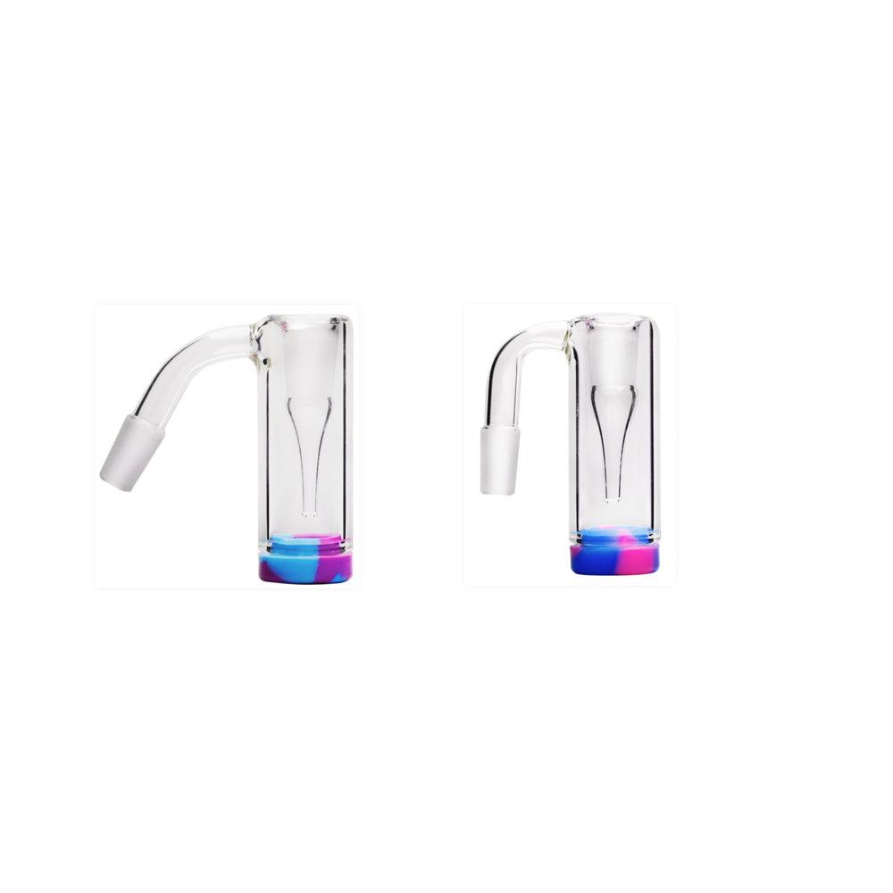 45 90 Grad 14 mm männlich weiblich Reclaim Catcher Glasadapter mit Silikonglas