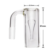 45 90 Grad 14 mm männlich weiblich Reclaim Catcher Glasadapter mit Silikonglas