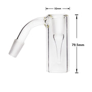 45 90 Grad 14 mm männlich weiblich Reclaim Catcher Glasadapter mit Silikonglas