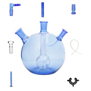 Alles in einem 14 mm weiblichen Mega Globe MK 2  Wasser bong Pfeife Bubbler Glas Komplettset