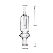 10 mm 14 mm Glasadapter Stecker auf Buchse Wasserpfeife Bong Ash Catcher Reclaimer Bubbler