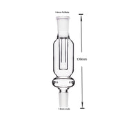 10 mm 14 mm Glasadapter Stecker auf Buchse Wasserpfeife Bong Ash Catcher Reclaimer Bubbler