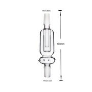 10 mm 14 mm Glasadapter Stecker auf Buchse Wasserpfeife Bong Ash Catcher Reclaimer Bubbler